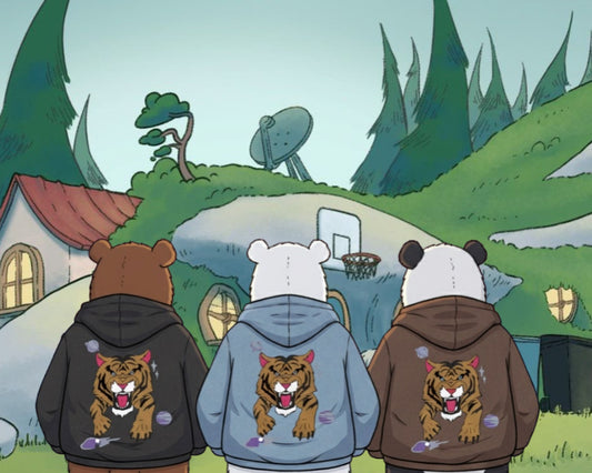 Lucky Denim hoodie | We Bare Bears