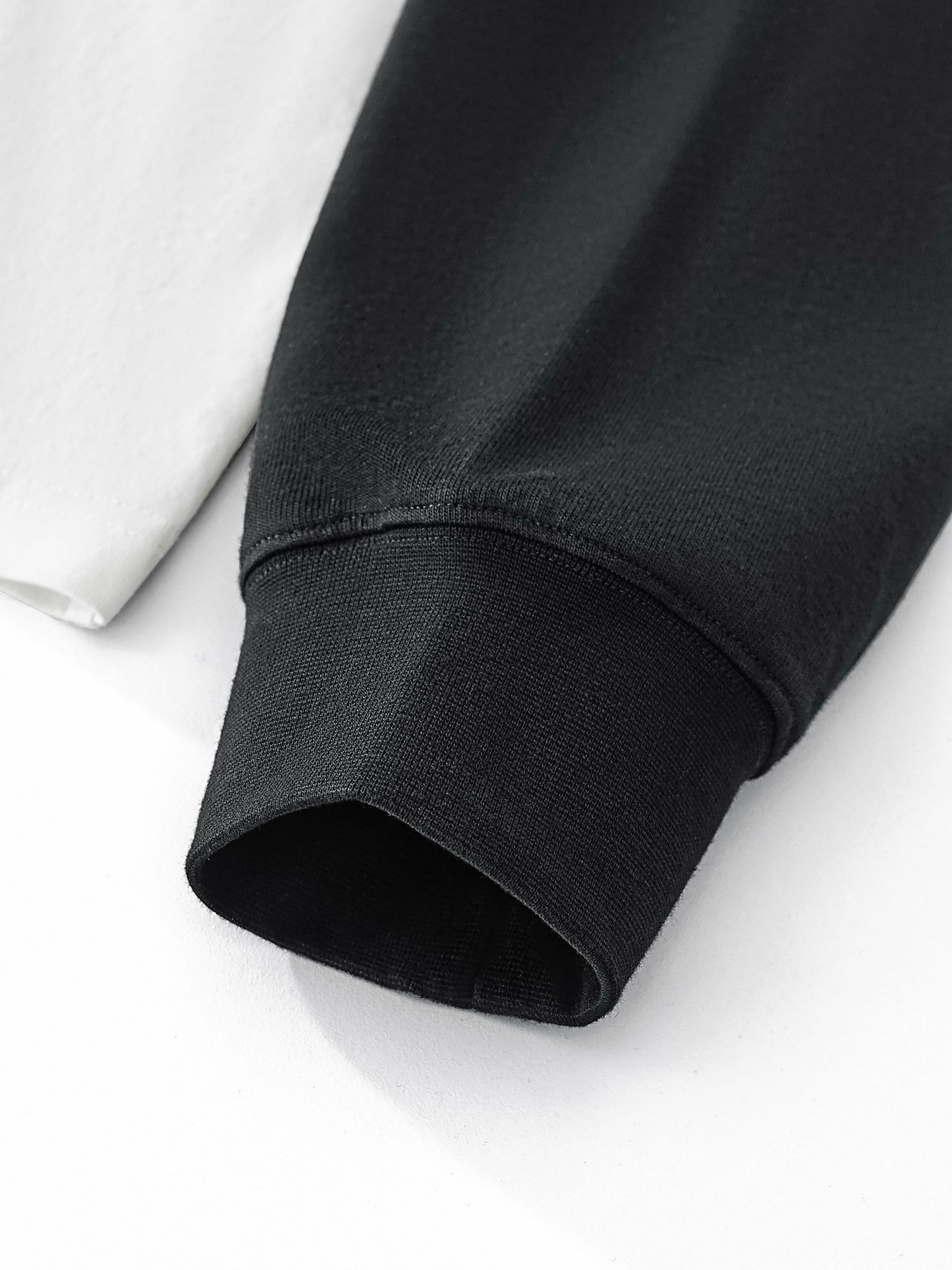 Boys in the hood Layered Contrast Sleeve Cotton T-Shirt